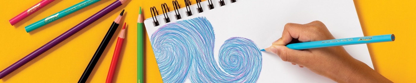 Prang Art Paper being drawn on