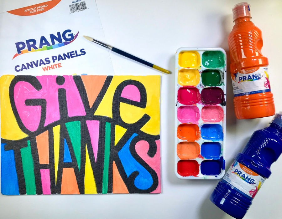 Give thanks artwork project