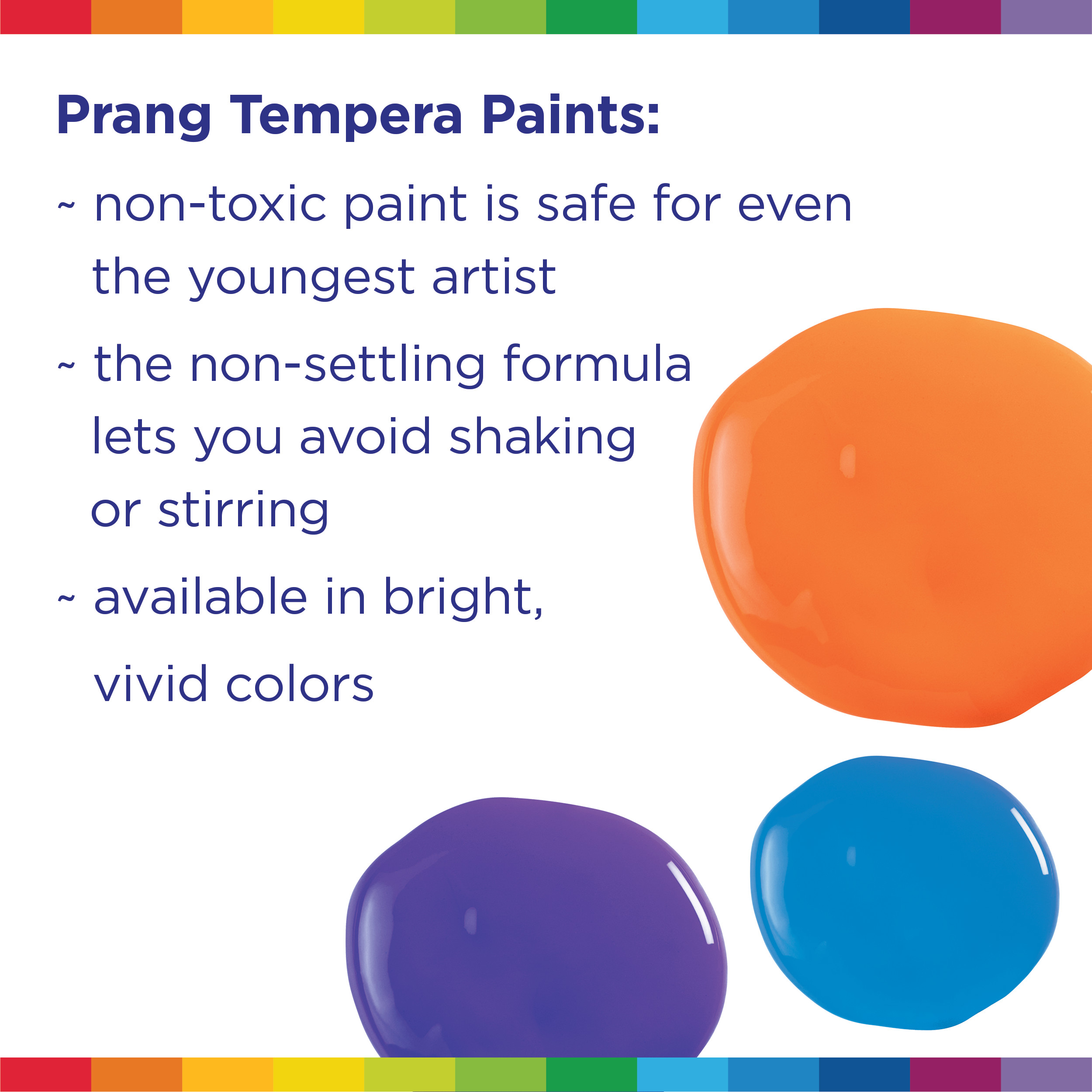 PRANG Ready-to-Use Washable Tempera Paint, 32-Ounce Bottle, White (10907)