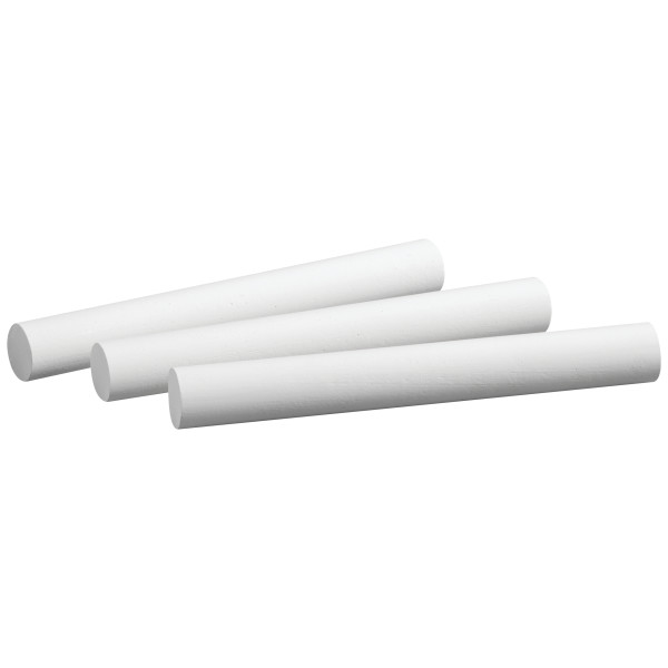 12 WHITE Chalk Sticks Quality Blackboard Tool Pieces Box