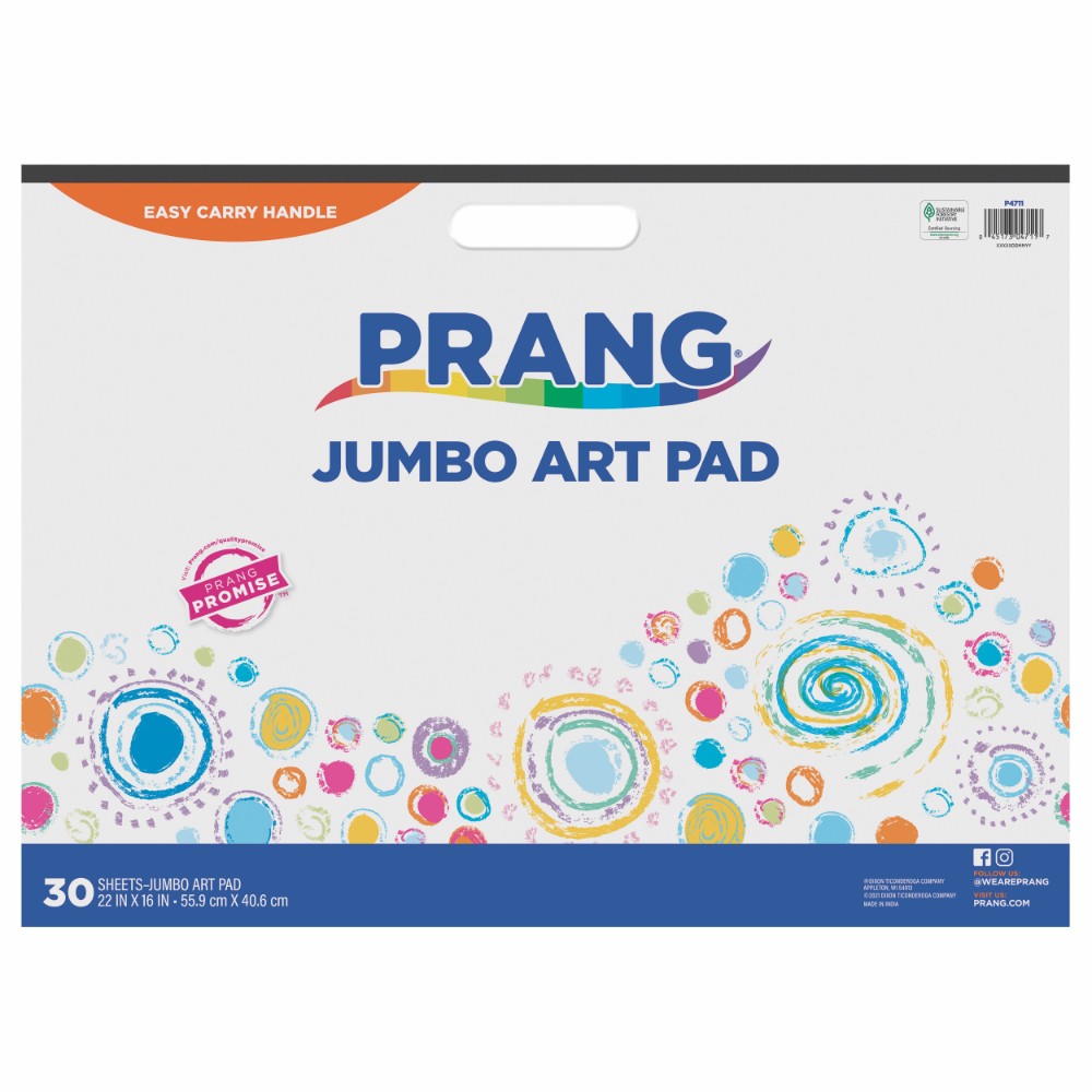 A3 Childrens Large Plain Paper Art Drawing Pad, 50 Sheets - Paper