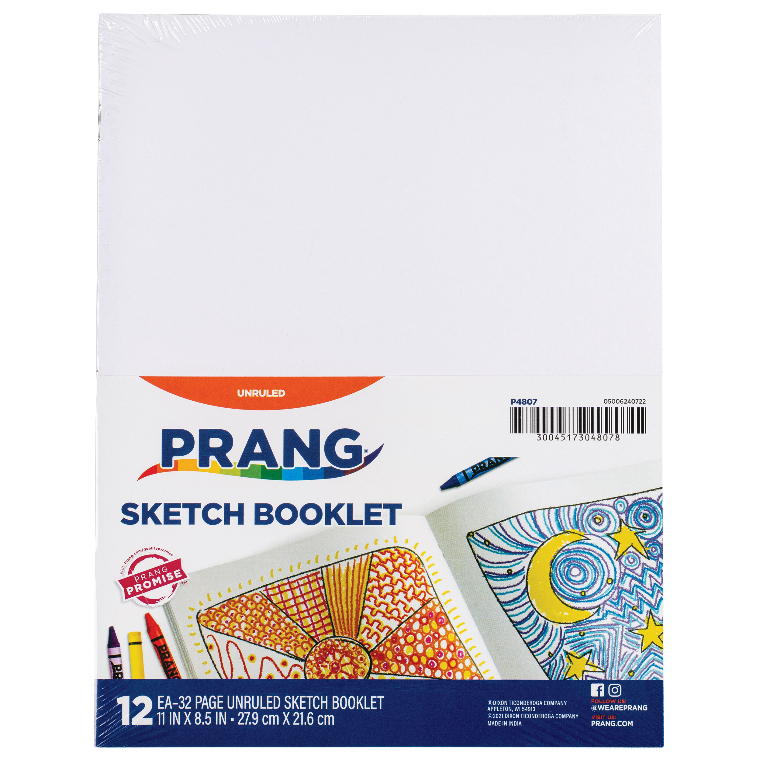 12 count Prang Sketch Smart Sketch Books