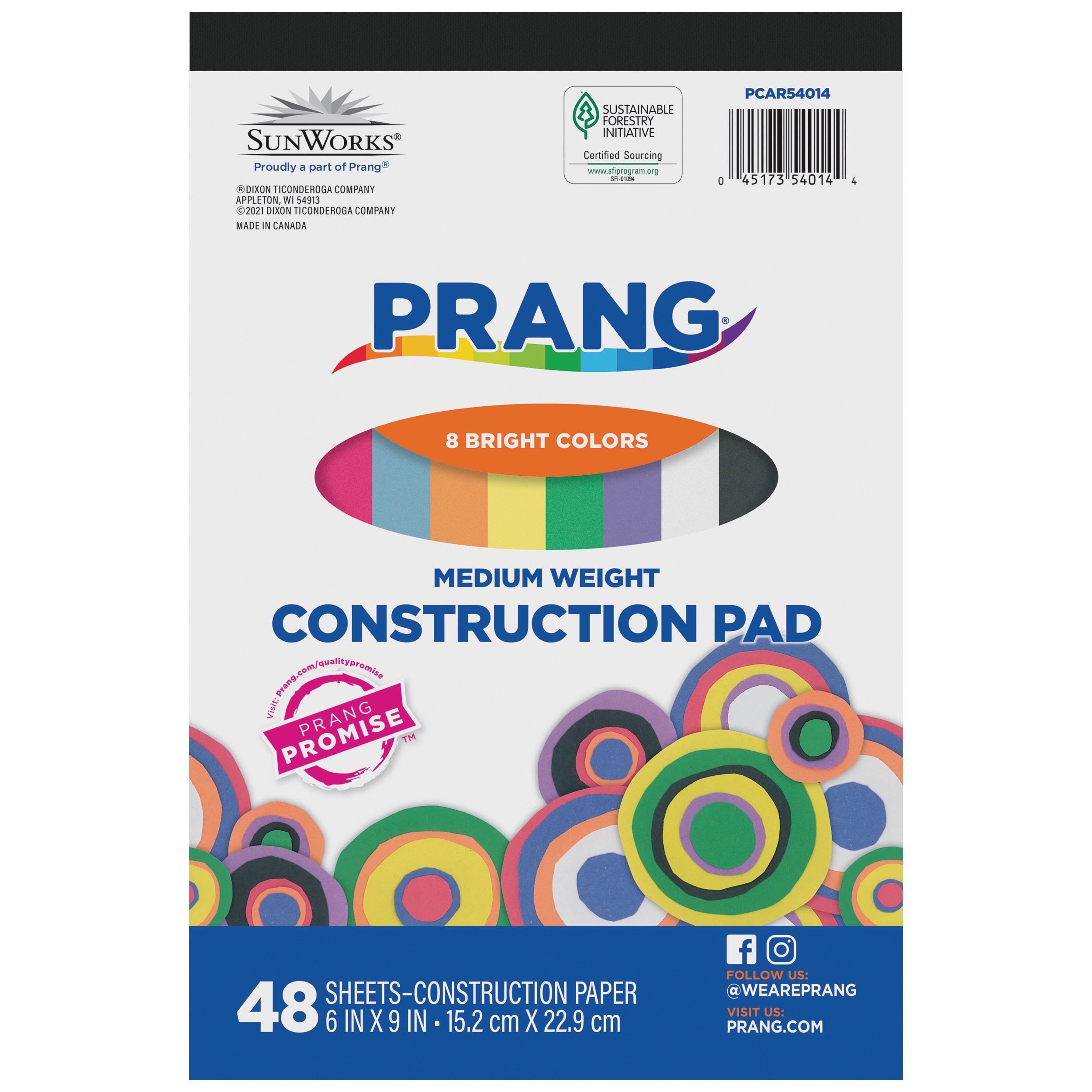 Prang Construction Paper, 9 x 12, Assorted Colors, 264/Pack