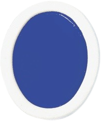 Blue oval watercolor pan refill