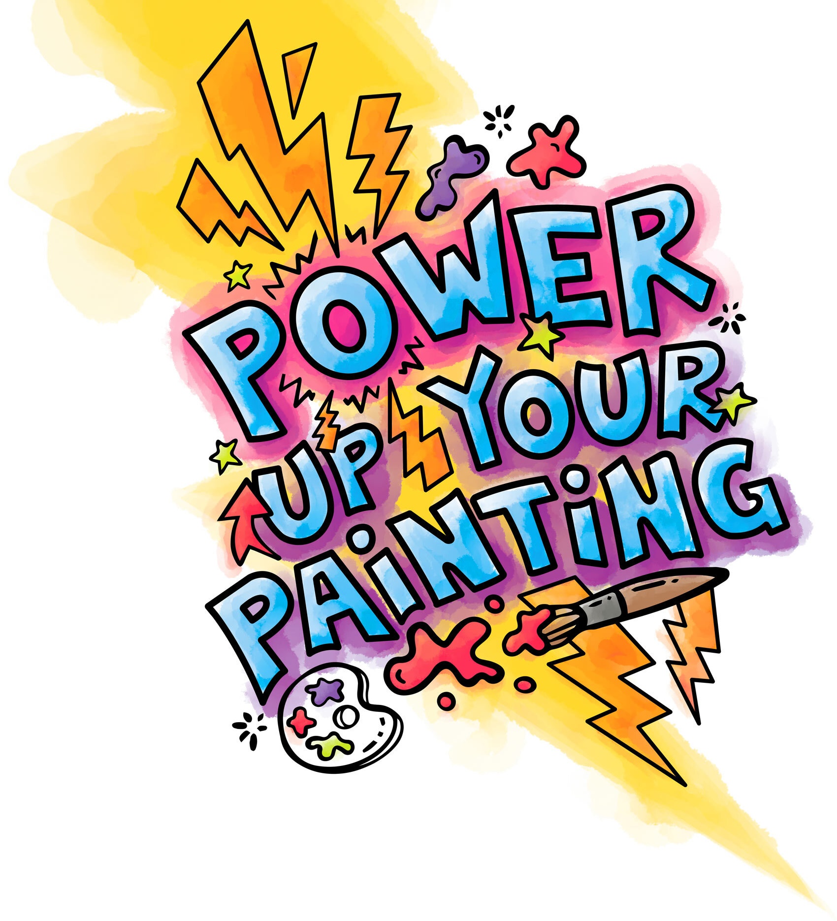 Power up your Painting Logo