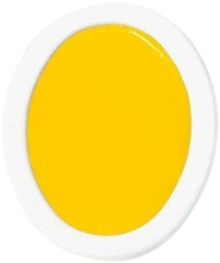 Yellow oval watercolor pan refill