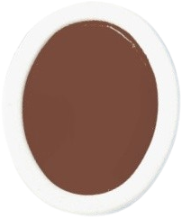 Brown oval watercolor pan refill