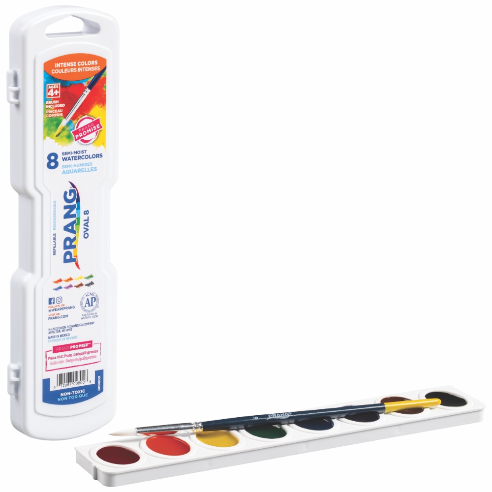 Prang 8 count Oval Watercolor - X00800